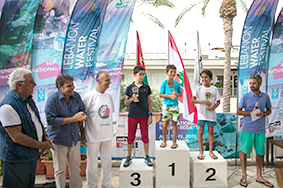 المهرجان المائي الرياضي السنوي السابع الألقاب لسلوان وشراباتي وفران واسماعيل