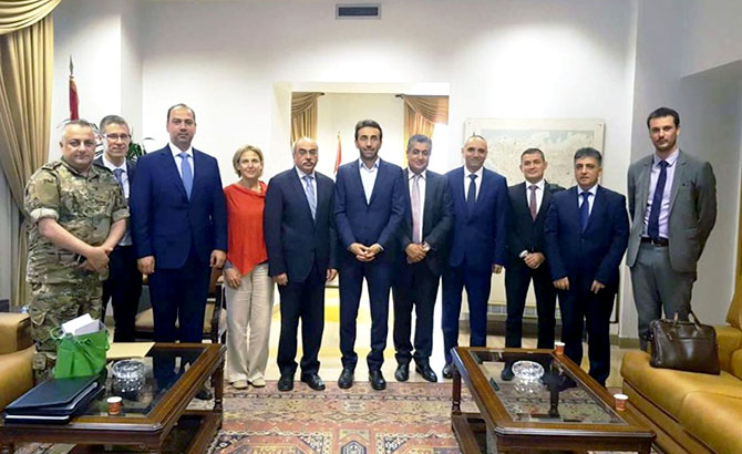 شبيب عرض مع ممثلين من الاتحاد الأوروبي سبل تعزيز قدرات بلدية بيروت وفوج الاطفاء