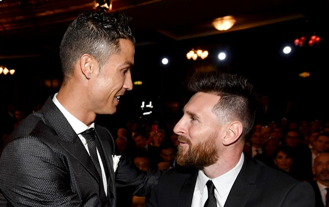 ميسي ورونالدو يجتمعان في ملعب سانتياغو برنابيو قريبا