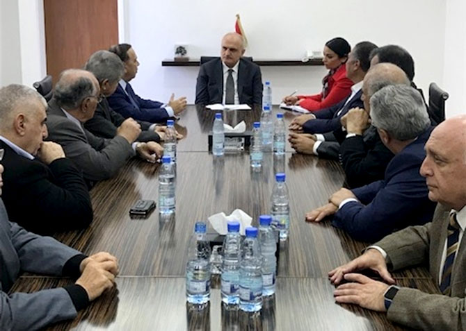 وزير المال عرض مع لاسن  الاوضاع السياسية والمالية