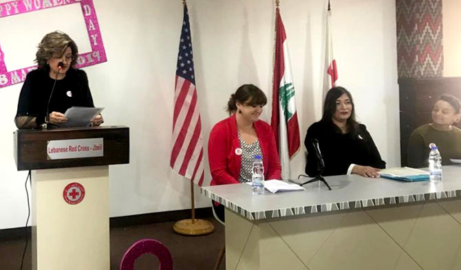 إحتفال في اليوم العالمي للمرأة في الصليب الأحمر - مركز جبيل