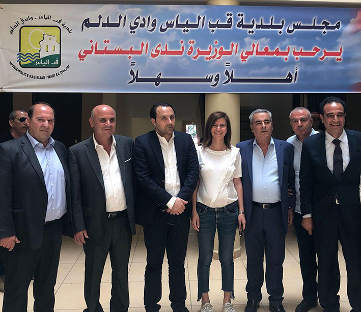 البستاني تفقدت محطة زحلة لتكرير  مياه الصرف وعاينت ملوثات الليطاني