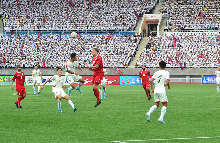 منتخب لبنان يتعثر في بيونغيانغ  ويخسر أمام الكوري الشمالي بهدفين نظيفين
