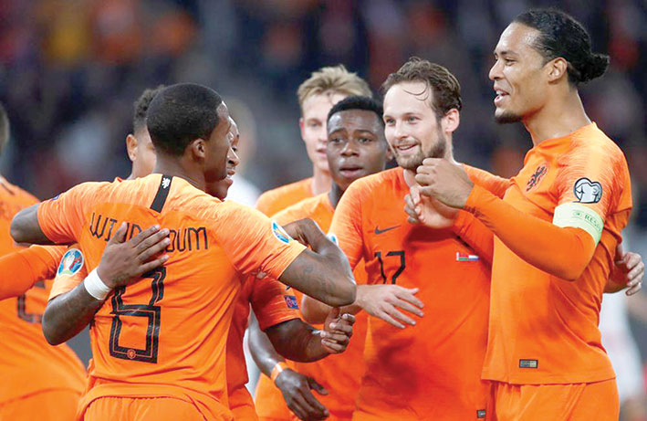 منتخبا هولندا وألمانيا على أبواب بلوغ نهائيات كأس أوروبا 2020