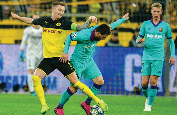 موقعة حاسمة بين برشلونة ودورتموند ومستقبل أنشيلوتي على المحك