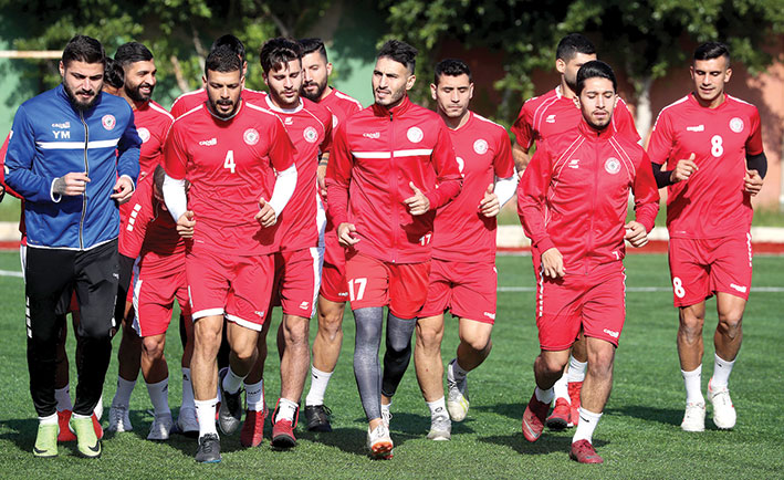 منتخب لبنان لكرة القدم يدخل القسم الثاني من تحضيراته للقاء تركمانستان على أرضها ضمن التصفيات المزدوجة