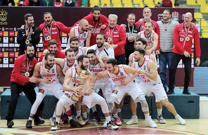 دورة الملك عبدالله في كرة السلة اللقب للبنان بإسقاطه الأردن في عقر داره