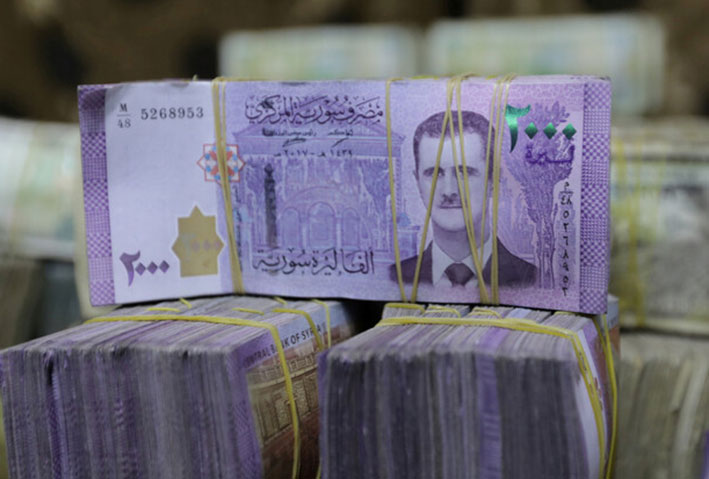 بنك سوريا يرفع سعر الليرة مقابل الدولار !!