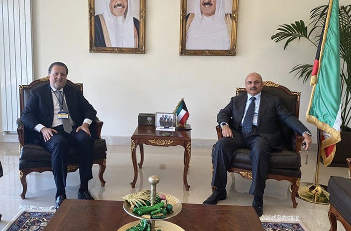سفير الكويت بحث وشقير العلاقات الاقتصادية الثنائية
