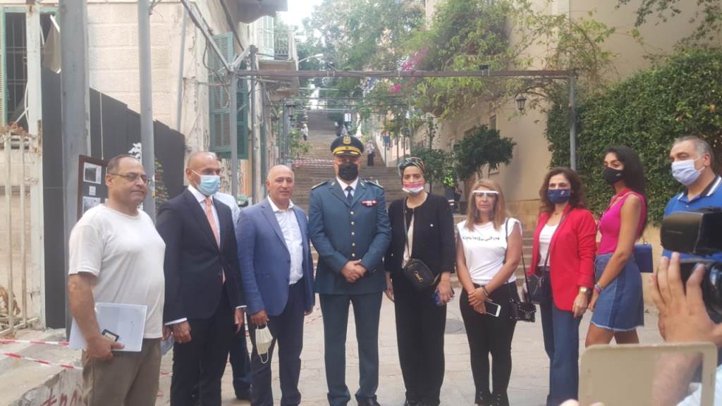 إفتتاح المعرض البريدي بيروت لا تموت في الجميزة