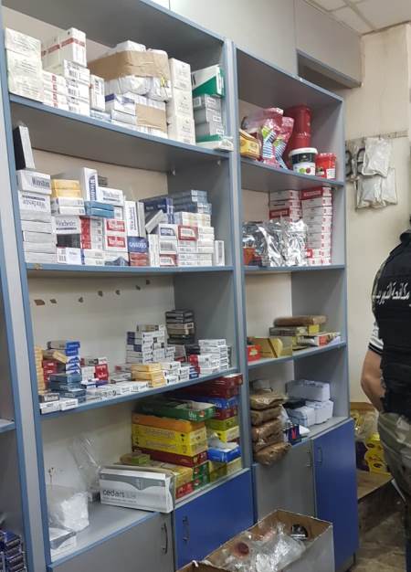 الريجي ضبطت منتجات مهربة في التل طرابلس