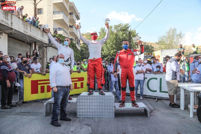 روجيه فغالي بطل السباق الثالث لتسلق الهضبة في المريجات