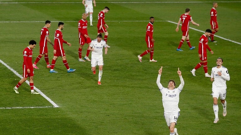 ليدز يونايتد يفرض التعادل على ليفربول في الوقت القاتل