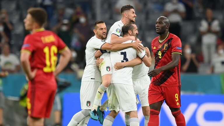 إيطاليا تقصي بلجيكا وتضرب موعدا ناريا مع إسبانيا في نصف نهائي أمم أوروبا