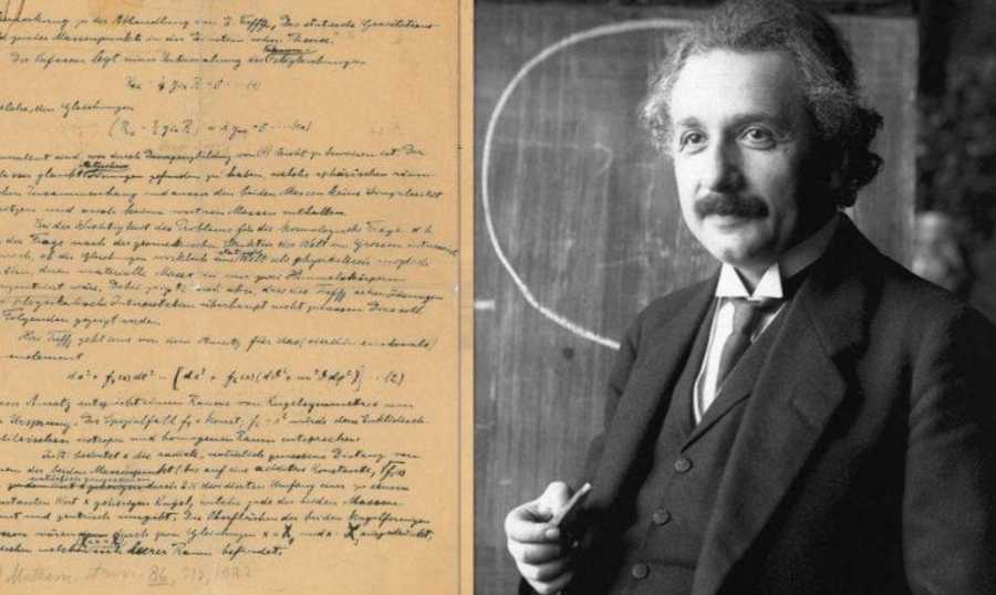 مزاد على أثمن مخطوطة لآينشتاين