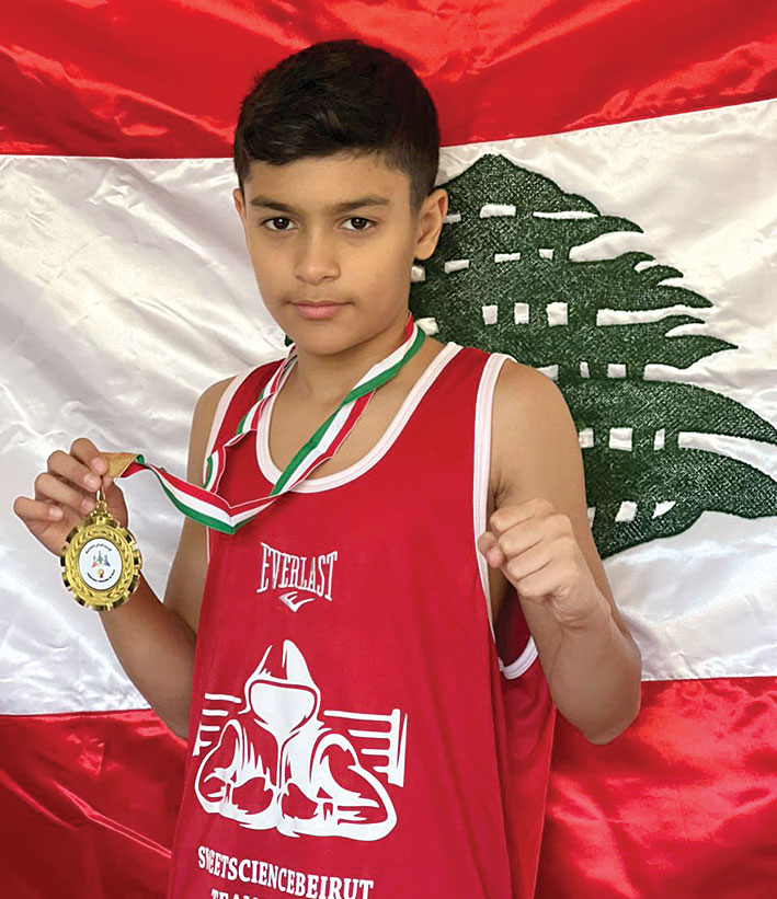 علي أمير حمد بطل لبنان في الملاكمة