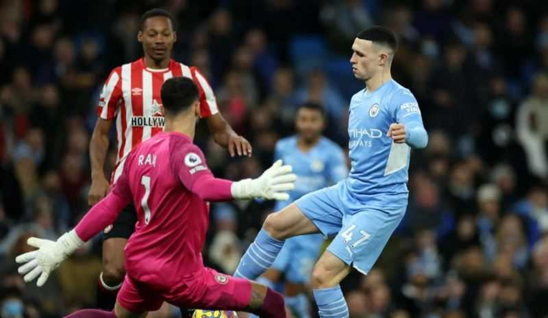 مانشستر سيتي يحلق في صدارة الدوري الانكليزي بعد فوزه على برنتفورد 2-0