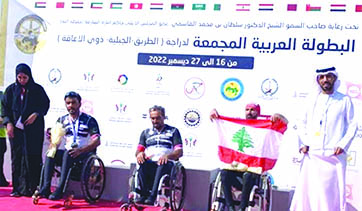 فضية وبرونزية لأحمد الغول بالبطولة العربية للكراسي المتحركة