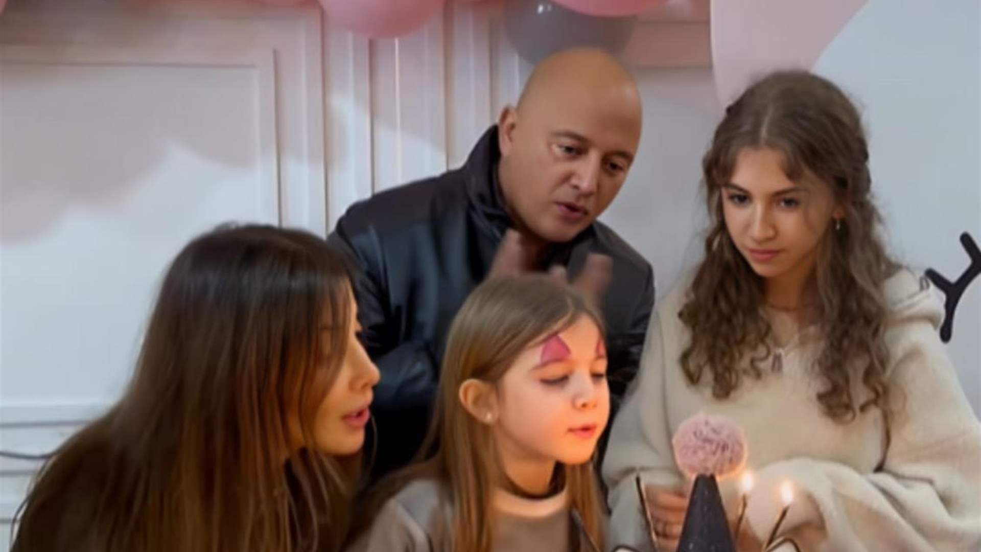 نانسي عجرم تحتفل بعيد ميلاد إبنتها الصغرى