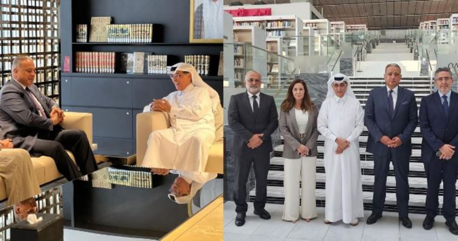 المرتضى التقى في قطر وزيرة التعاون الدولي