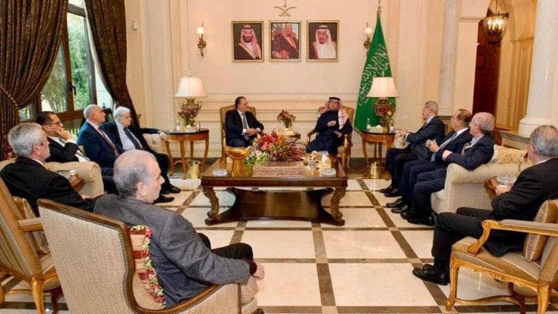 شقير يلتقي بخاري على رأس وفد من الهيئات الاقتصادية اللبنانية