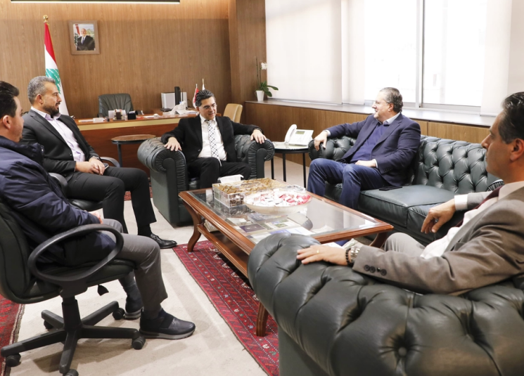 مرقص بحث مع شقير سبل دعم تلفزيون لبنان