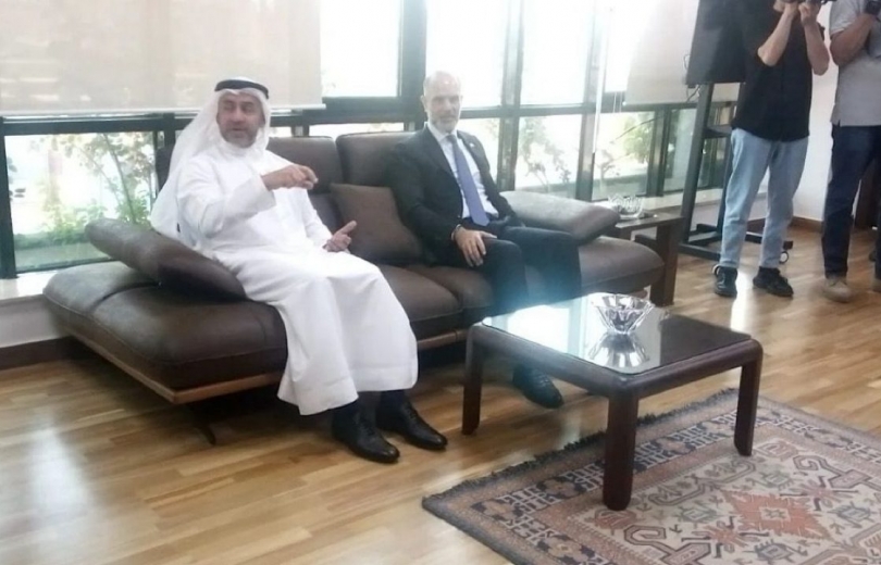 رسامني يجول ووفد إماراتي في مطار ومرفأ بيروت بغية تبادل المعرفة