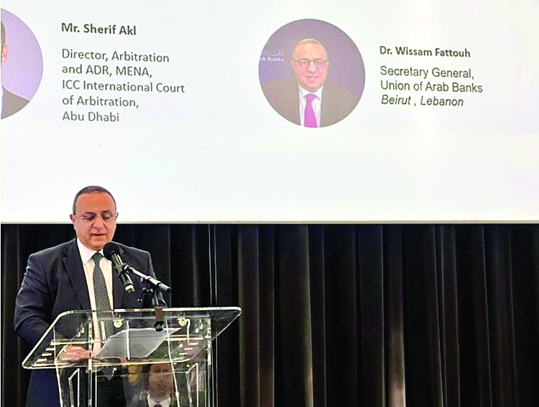 وسام فتوح من باريس: نسعى لإطلاق برنامج مع غرفة التجارة الدولية لرفع مستوى التحكيم المصرفي