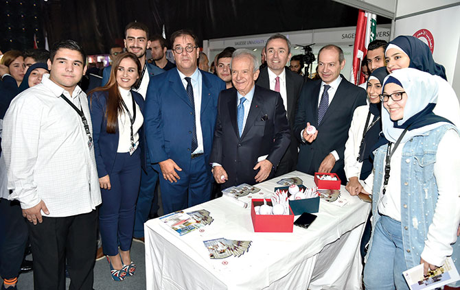 حمادة مثل الحريري في افتتاح المعرض التربوي EDEX 2018