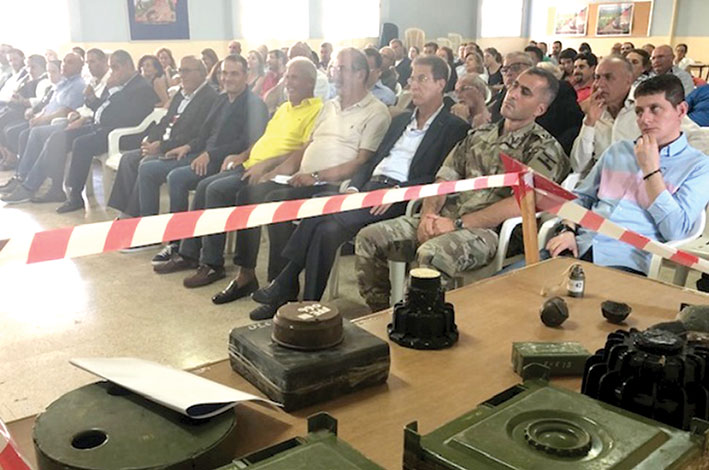 ندوة لبلدية العاقورة عن مخاطر الألغام