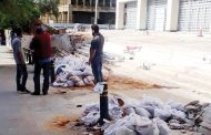 حملة تنظيف وترميم  في محيط مصرف لبنان