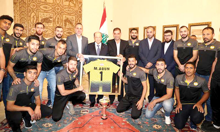 رئيس الجمهورية هنأ نادي العهد بفوزه ببطولة الاتحاد الآسيوي