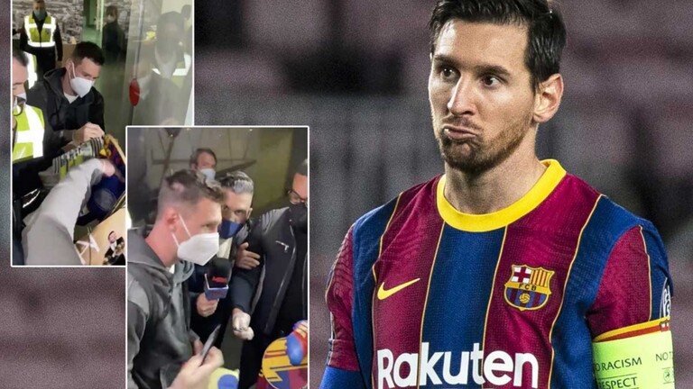 إيقاف ميسي في مطار برشلونة بعد 15 ساعة من الطيران