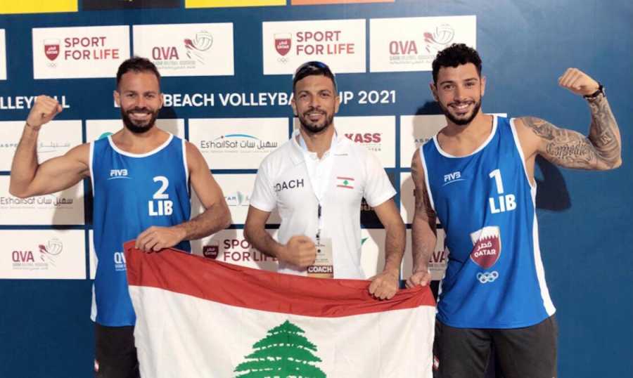 الدوري العالمي بالكرة الطائرة الشاطئية: لبنانيان الى الجدول النهائي