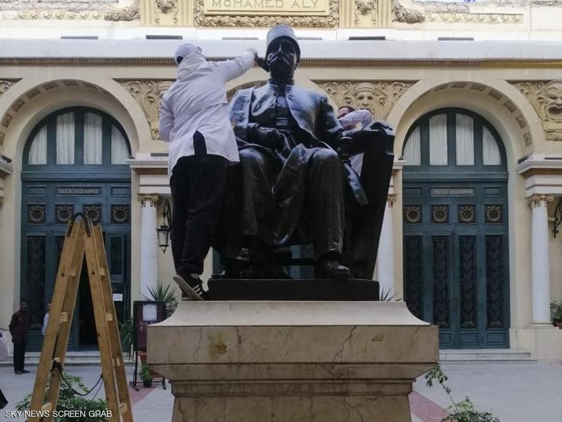 حملة لترميم وصيانة التماثيل الأثرية في كافة المدن المصرية
