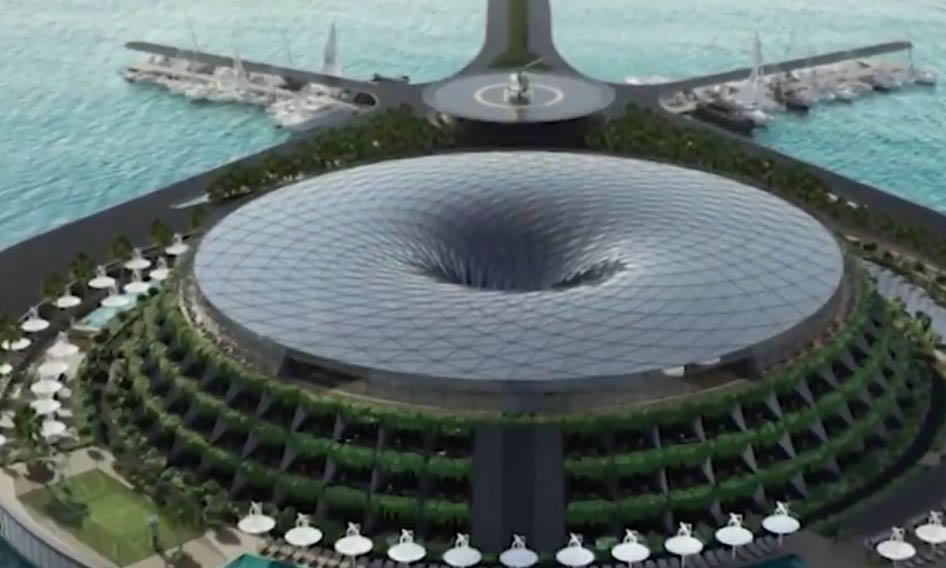 يولد الكهرباء ذاتيا.. قطر تخطط لبناء فندق عائم يدور حول نفسه