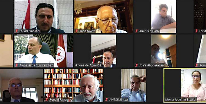 تعاون بين رجال الأعمال اللبنانيين في  العالم  ونظرائهم  في  تونس