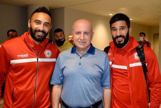 إستقبال رسمي وجماهيري لمنتخب لبنان لكرة القدم