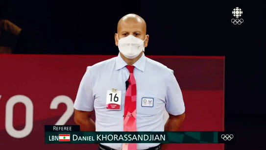 دانيال خوراسانجيان يتميّز في أولمبياد طوكيو تحكيمياً بشهادة كل الرسميين