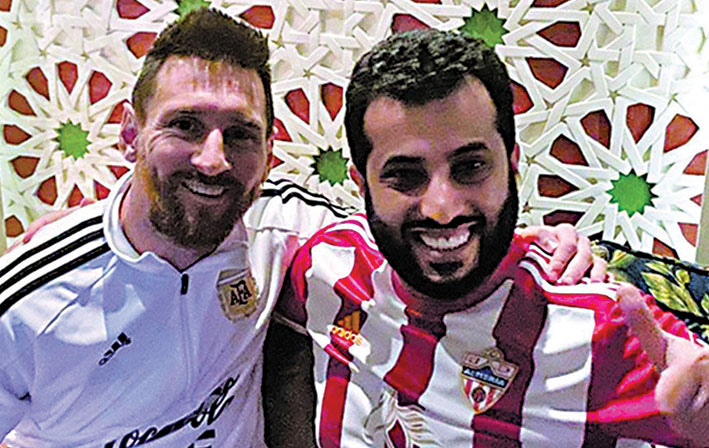 ميسي يعايد تركي آل الشيخ