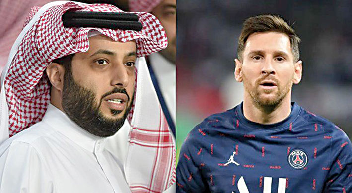 ميسي يراسل تركي آل الشيخ