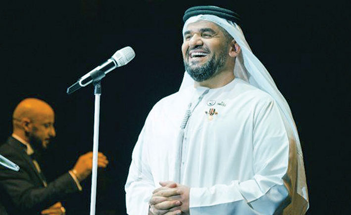 حسين الجسمي يحتفل باليوم الوطني الإماراتي
