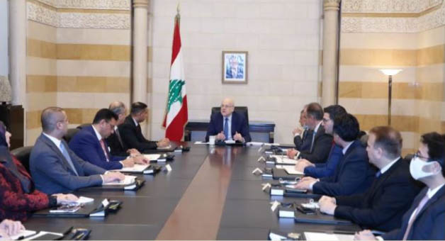 اتفاق التعاون المشترك في المجال الصناعي بين ميقاتي والوفد العراقي