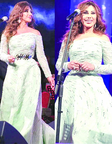 نجوى كرم على مسرح قلعة دمشق