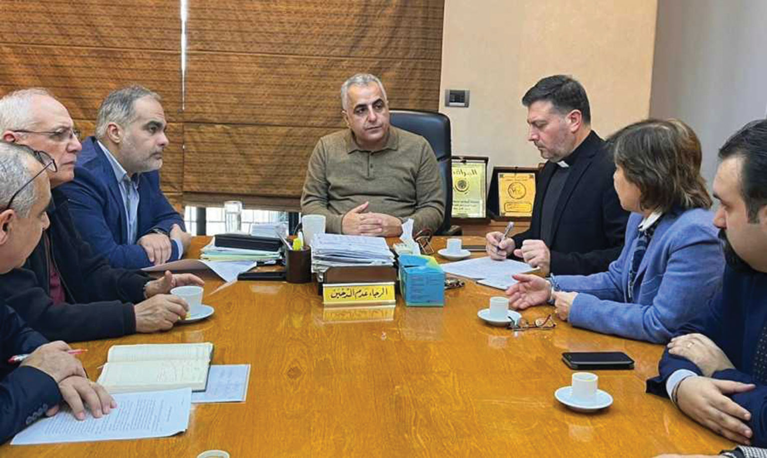 كركي يبحث والأب نصر في تذليل صعوبات تعترض المدارس الخاصة