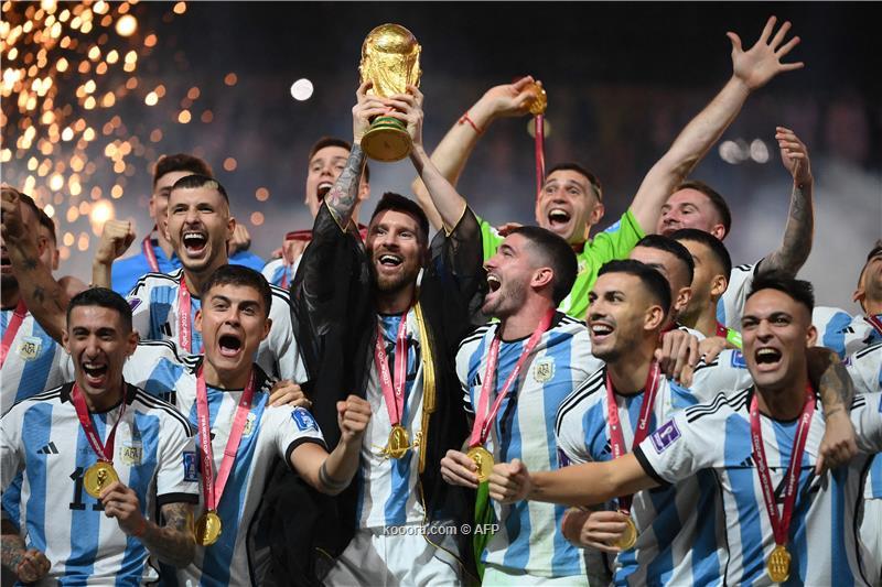 ميسي يقود الارجنتين للفوز بكأس العالم