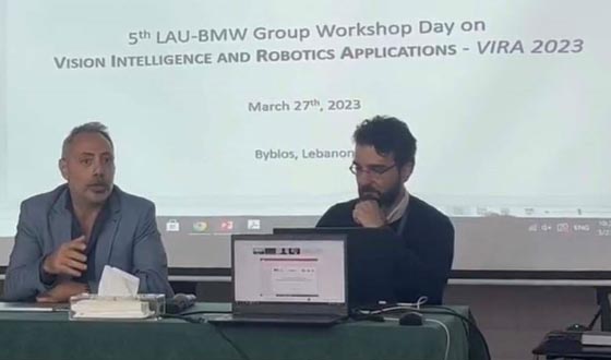 ندوة مشتركة بين LAU وBMW عن تطبيقات الروبوت والذكاء الاصطناعي VIRA 2023
