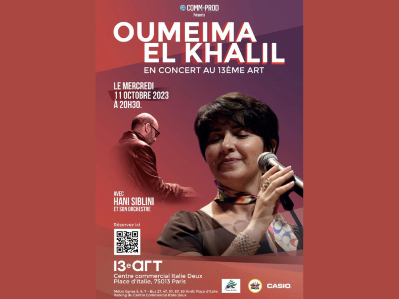 جمال الصوت وعمق الذاكرة في حفل راقِ أقامته الفنانة أميمة الخليل في باريس