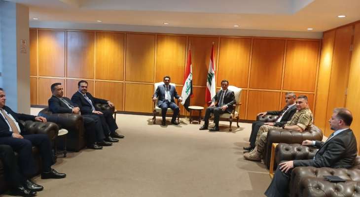 حميه التقى نظيره العراقي وبحث معه في التطورات وملفات تعني الوزارتين
