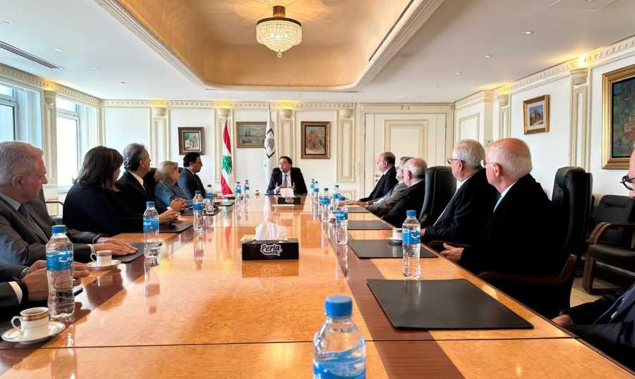 الاتحاد الدولي لرجال وسيدات الأعمال اللبنانيين التقى منصوري وزمكحل:  القائمة الرمادية من وراء سوء الإدارة والشق السياسي المتراجع